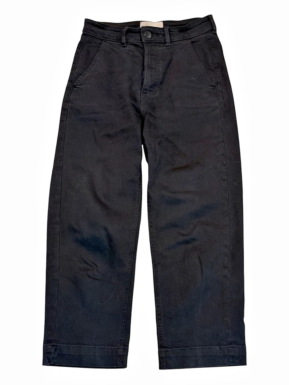 Everlane The Straight Leg Crop Black Ankle Crop Jeans - Size 4